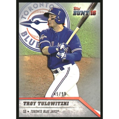 2016 Topps Bunt Platinum #12 Troy Tulowitzki