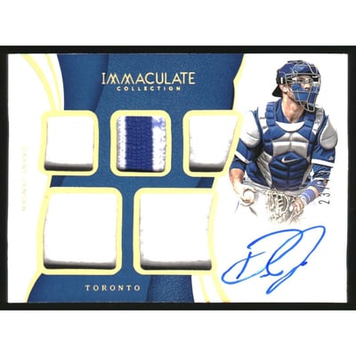 2019 Immaculate Collection Immaculate Fives Memorabilia Autographs Gold #11 Danny Jansen