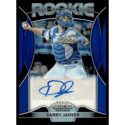 2019 Panini Prizm Rookie Autographs Prizms Blue #20 Danny Jansen