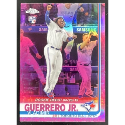 2019 Topps Chrome Update Pink Refractor #58 Vladimir Guerrero Jr. RC