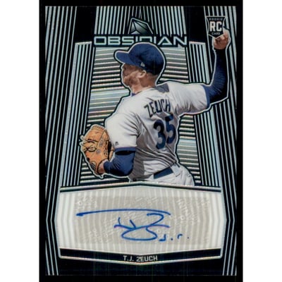 2020 Panini Obsidian Autographs #16 T.J. Zeuch