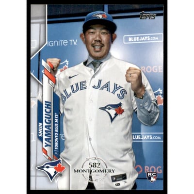 2020 Topps Factory Set 582 Montgomery Club #449 Shun Yamaguchi