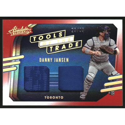 2021 Absolute Tools of the Trade Dual Swatches Spectrum Red #12 Danny Jansen/99