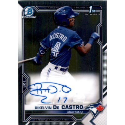 2021 Bowman Chrome Prospect Autographs #CPARDCA Rikelvin De Castro