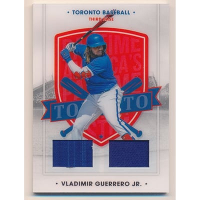 2021 Panini America's Pastime Dual Swatches #86 Vladimir Guerrero Jr.