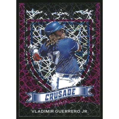 2021 Panini Crusade Purple Velocity #4 Vladimir Guerrero Jr.