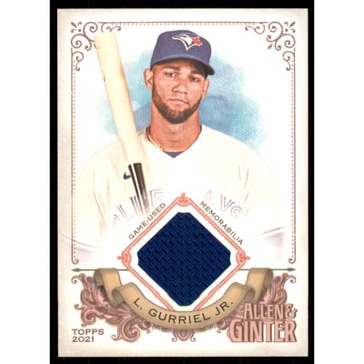 2021 Topps Allen and Ginter Relics #AGALGJ Lourdes Gurriel Jr.