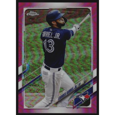 2021 Topps Chrome Magenta Refractors #64 Lourdes Gurriel Jr.