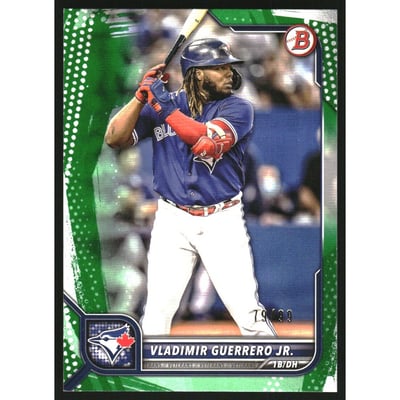 2022 Bowman Green Pattern #54 Vladimir Guerrero Jr.