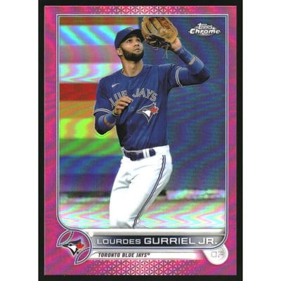 2022 Topps Chrome Magenta Refractors #206 Lourdes Gurriel Jr.