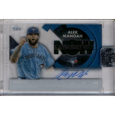 2022 Topps Clearly Authentic Generation Now Autographs #GNAMAN Alek Manoah