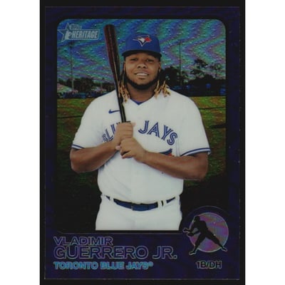 2022 Topps Heritage Chrome Purple Refractors #269 Vladimir Guerrero Jr.