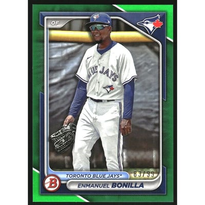 2024 Bowman Prospects Green #BP53 Enmanuel Bonilla