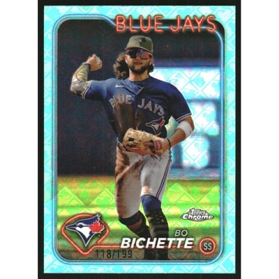 2024 Topps Chrome Logofractor Aqua Refractors #27 Bo Bichette