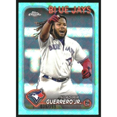 2024 Topps Chrome Logofractor Aqua Refractors #78 Vladimir Guerrero Jr.