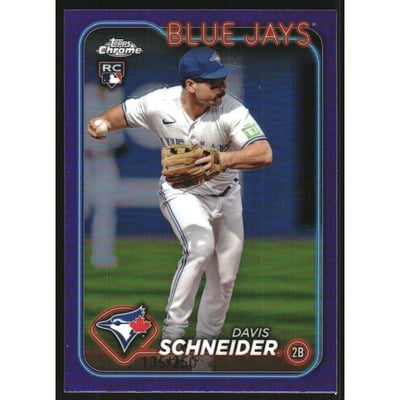 2024 Topps Chrome Purple Refractors #290 Davis Schneider