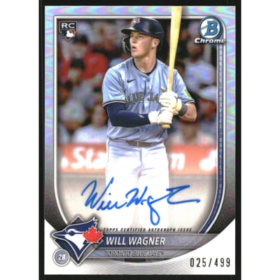 2025 Bowman Chrome Rookie Autographs Refractors #CRAWW Will Wagner