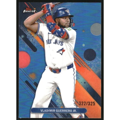 2025 Finest Sky Blue Refractors #19 Vladimir Guerrero Jr.