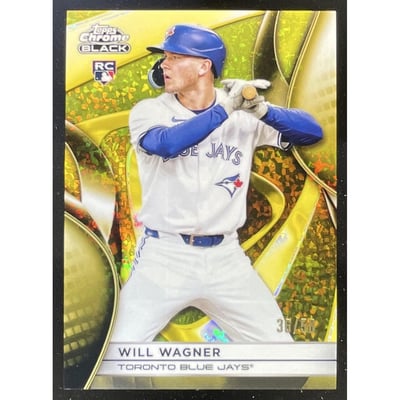 2025 Topps Chrome Black Gold Mini Diamond Refractors #71 Will Wagner RC /50