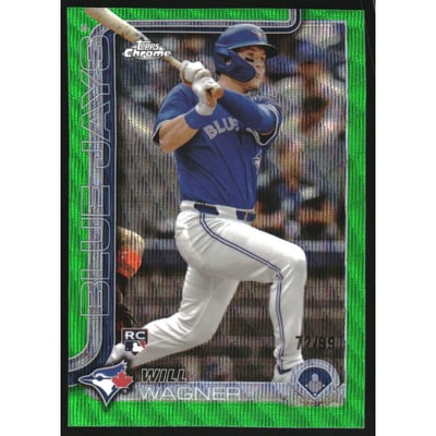 2025 Topps Chrome Green Wave Refractors #137 Will Wagner