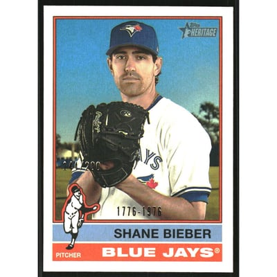 2025 Topps Heritage Bicentennial #609 Shane Bieber