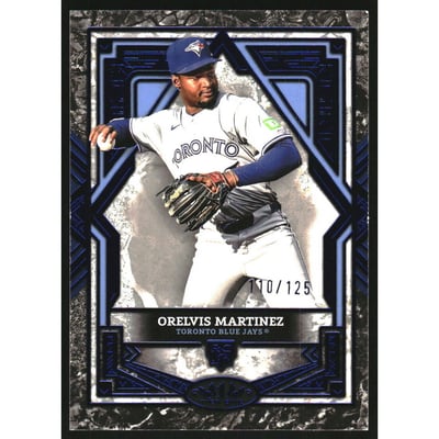 2025 Topps Tier One Blue Foil #97 Orelvis Martinez