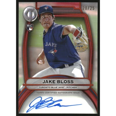 2025 Topps Tribute Autographs Orange #TAJB Jake Bloss