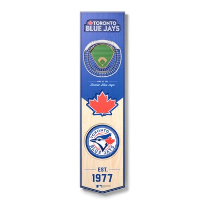 Toronto Blue Jays Fanpoint 8'' x 32'' 3D StadiumView Banner