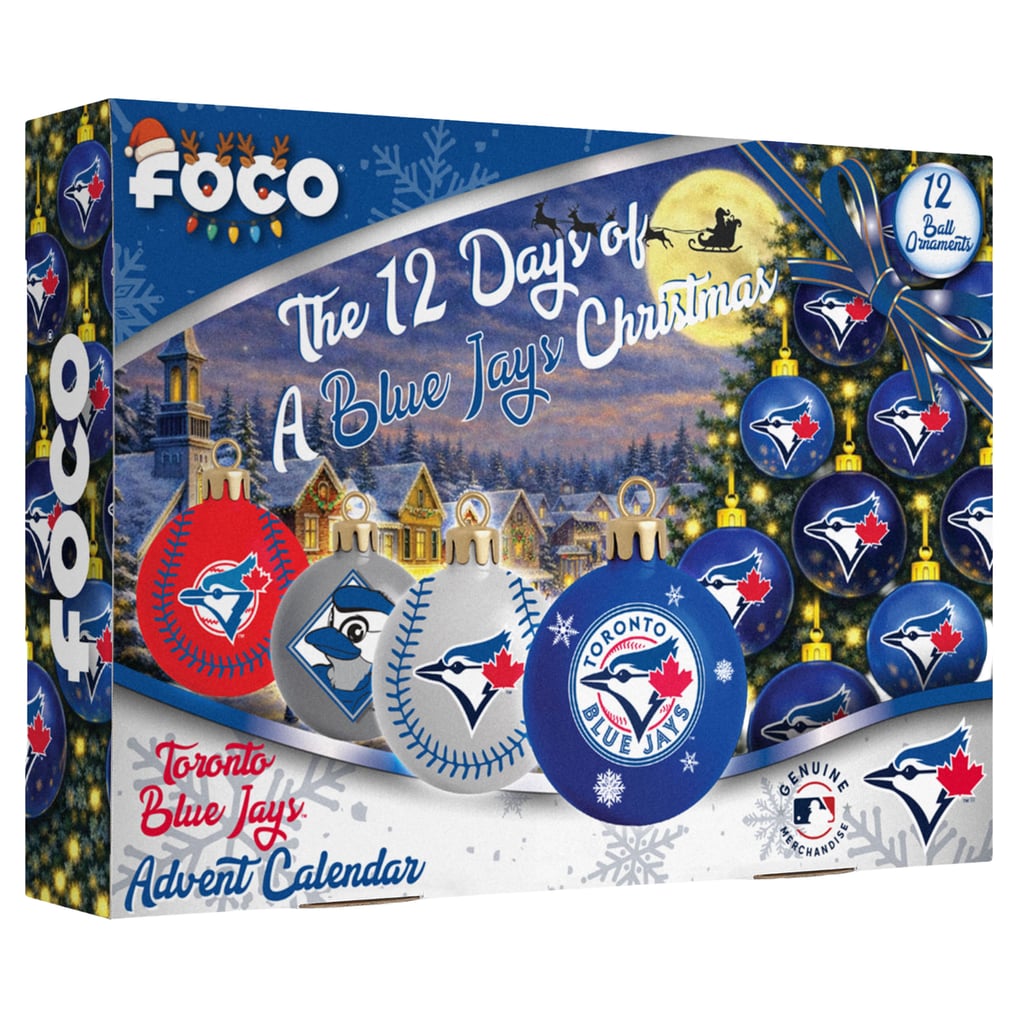 Toronto Blue Jays FOCO 2026 Ball Ornament Advent Calendar