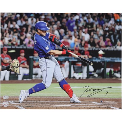 Kazuma Okamoto Toronto Blue Jays Autographed Fanatics Authentic 16" x 20" Hitting Photograph
