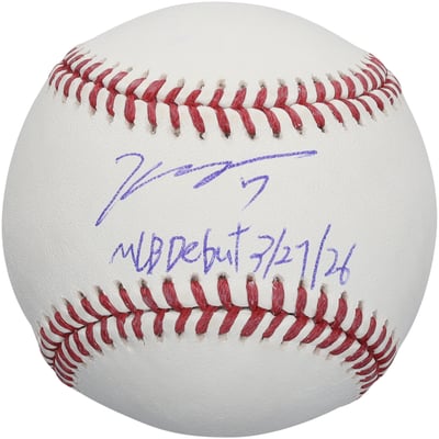 Kazuma Okamoto Toronto Blue Jays Autographed Fanatics Authentic Baseball with "MLB Debut 3/27/26" Inscription
