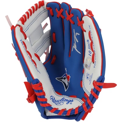 Kazuma Okamoto Toronto Blue Jays Autographed Fanatics Authentic Rawlings 10" Collectible Team Logo Glove