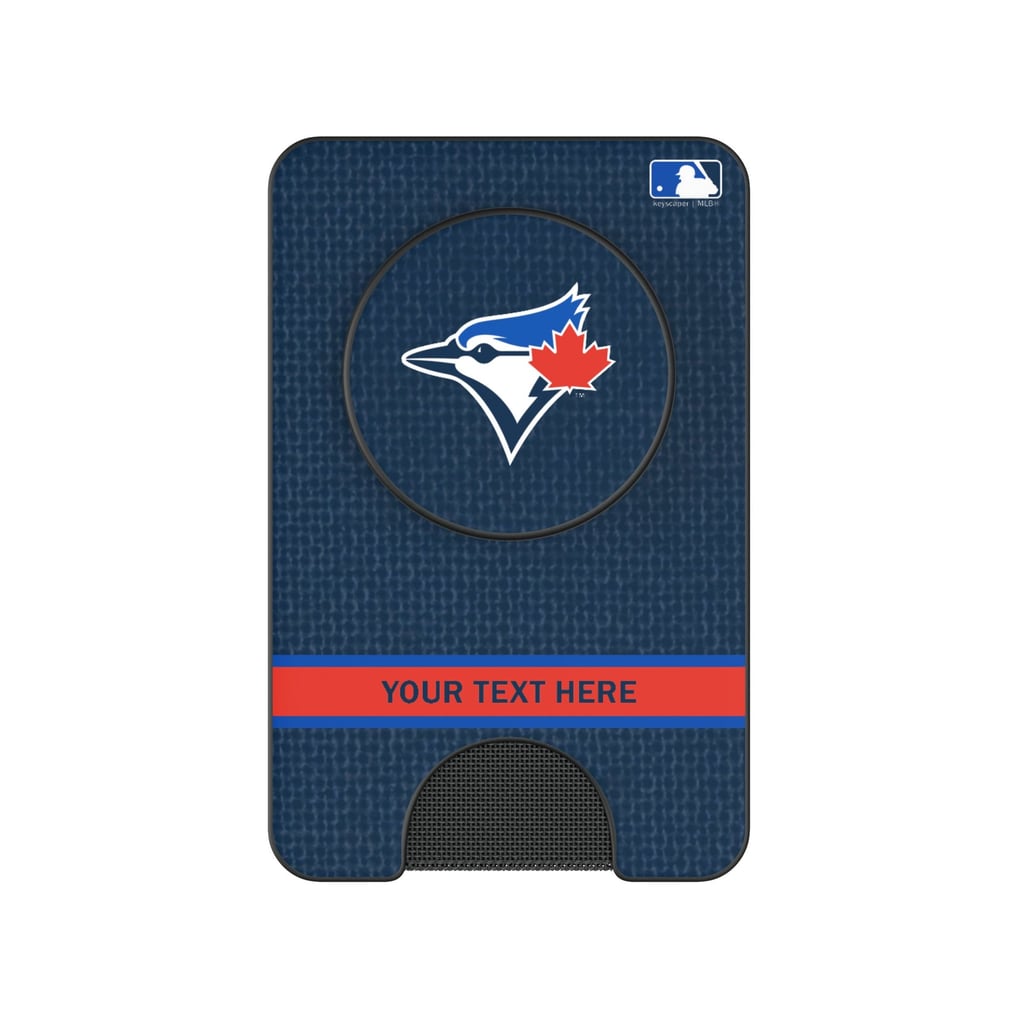 Toronto Blue Jays Keyscaper Personalized Solid PopSockets Magnetic Wallet