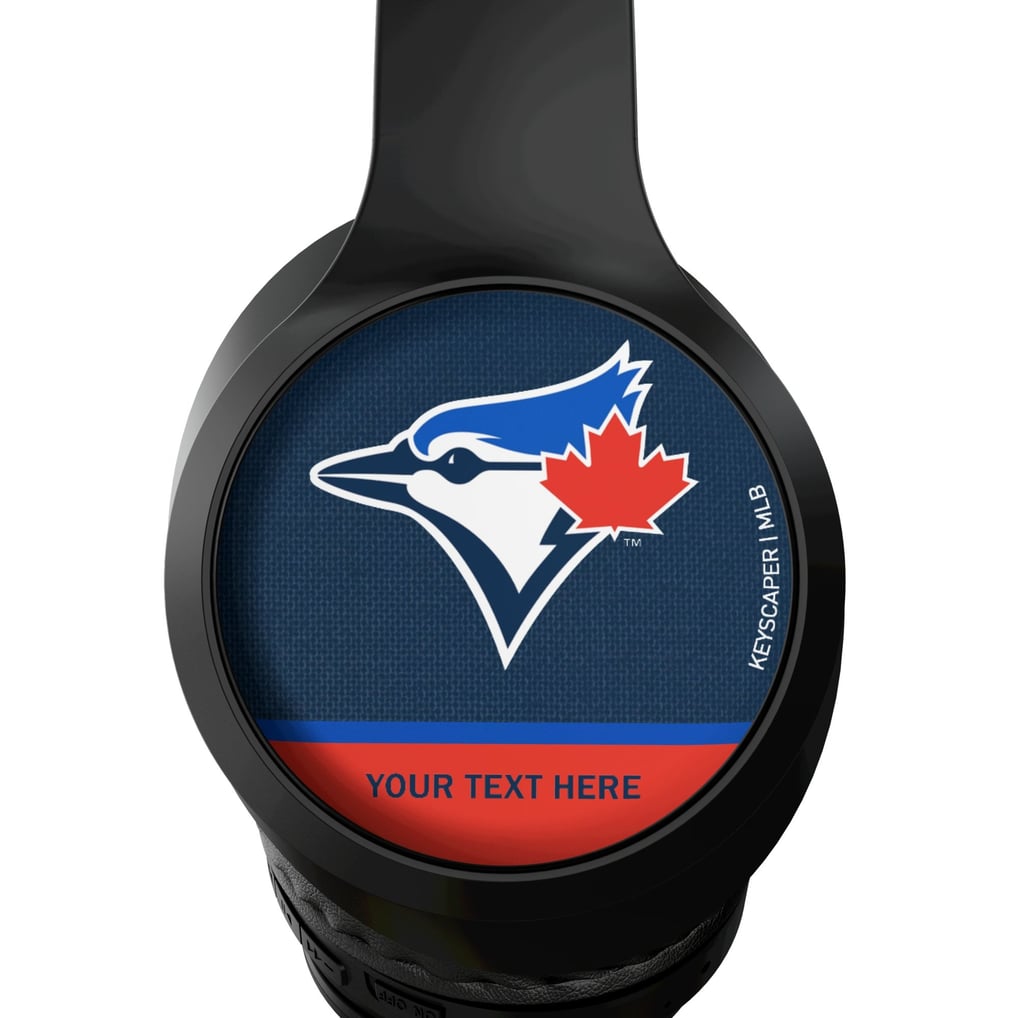Toronto Blue Jays Keyscaper Personalized Solid Wireless Bluetooth Headphones With Case