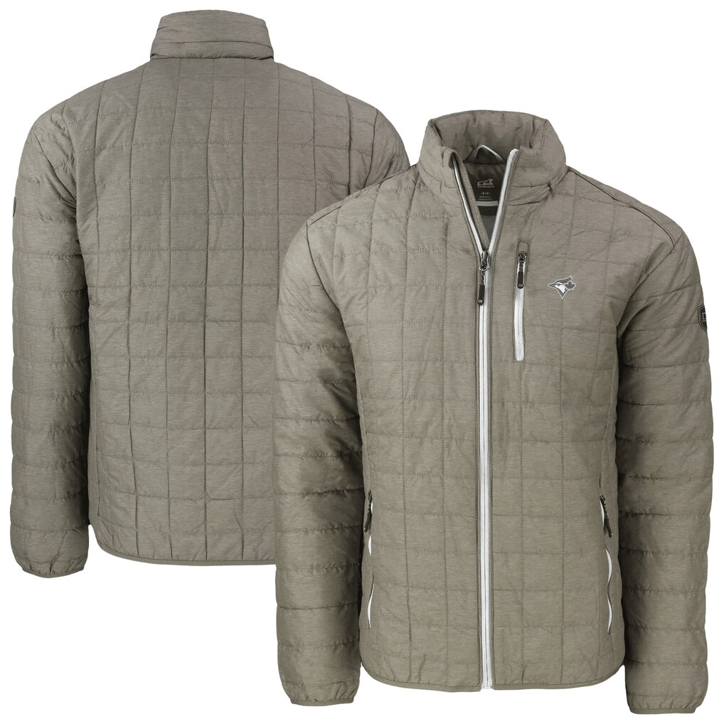 Men's Toronto Blue Jays Cutter & Buck Heather Green Rainier PrimaLoft ...