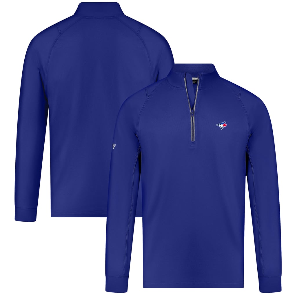 Toronto Blue Jays Levelwear Theory Insignia Quarter-Zip Pullover - Royal
