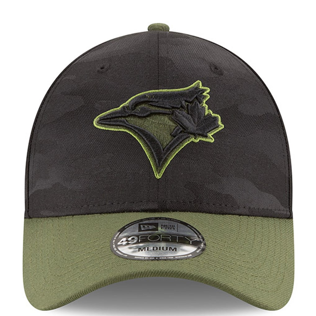 Men's Toronto Blue Jays New Era Black 2018 Memorial Day 49FORTY Fitted Hat