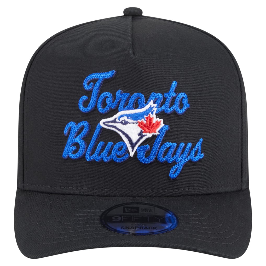 Men's Toronto Blue Jays New Era Black Chainstitch 9FIFTY A-Frame ...