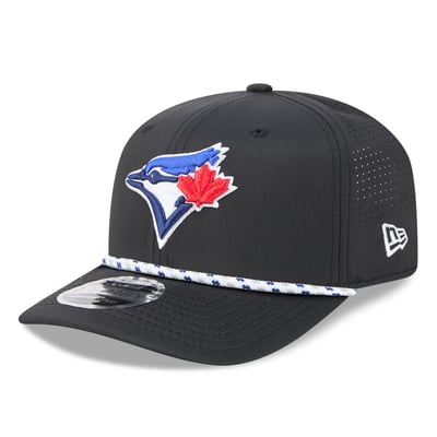  Toronto Blue Jays New Era Vented 9SEVENTY Rope Adjustable Hat - Black