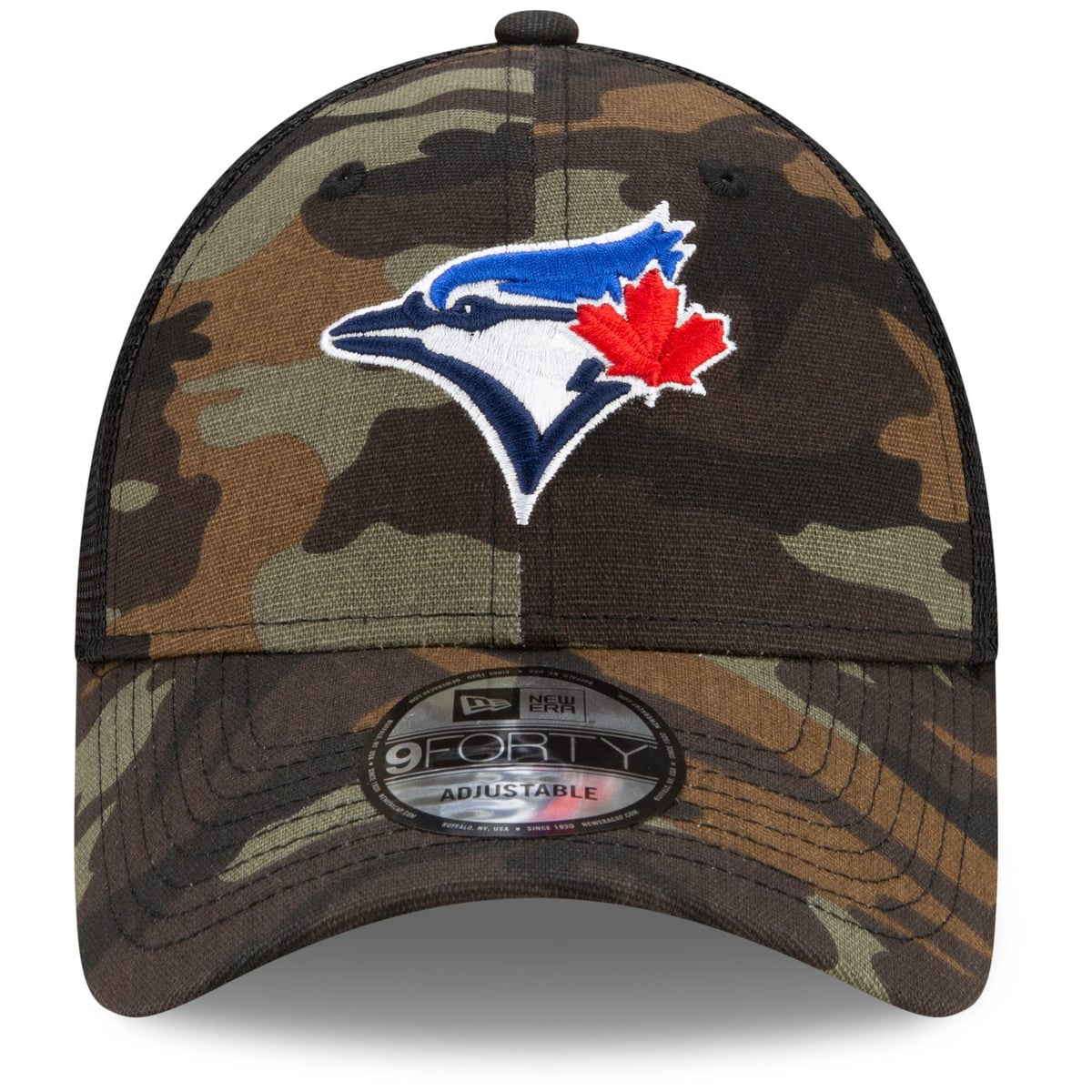 Men's Toronto Blue Jays New Era Camo 9FORTY Trucker Snapback Hat