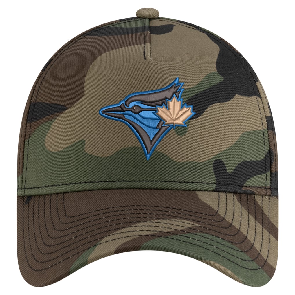 Men's Toronto Blue Jays New Era Camo Woodland Team Pop 9FORTY A-Frame ...