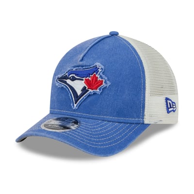  Toronto Blue Jays New Era Fan 9FORTY A-Frame Trucker Adjustable Hat - Royal