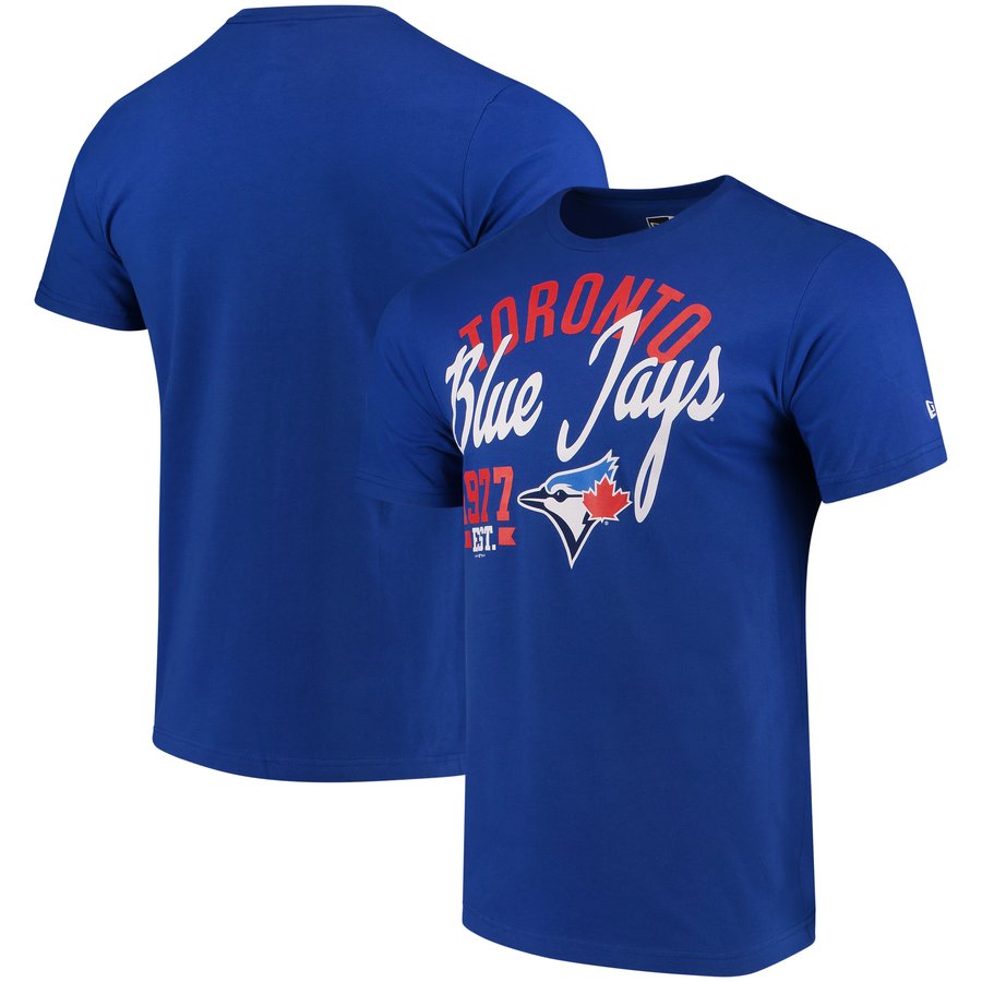 Men's Toronto Blue Jays New Era Royal Script Jersey T-Shirt
