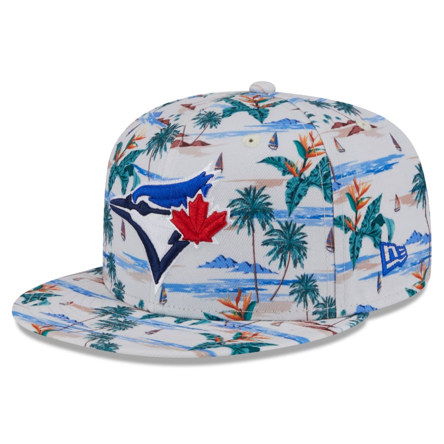 Blue Training Cap Men's Toronto Blue Jays New Era White 2025 Spring Training 9FIFTY ...