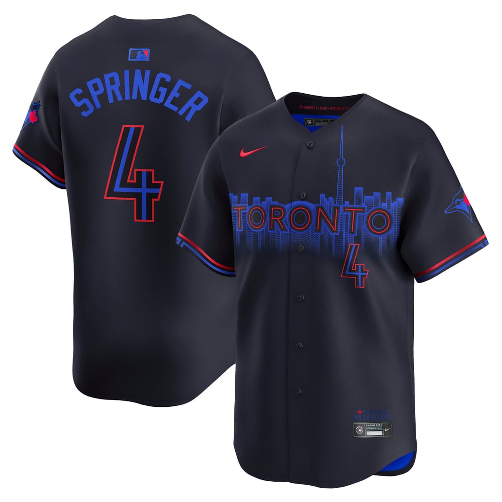 Springer Blue Men's Toronto Blue Jays George Springer Nike Blue City Connect Limited ...