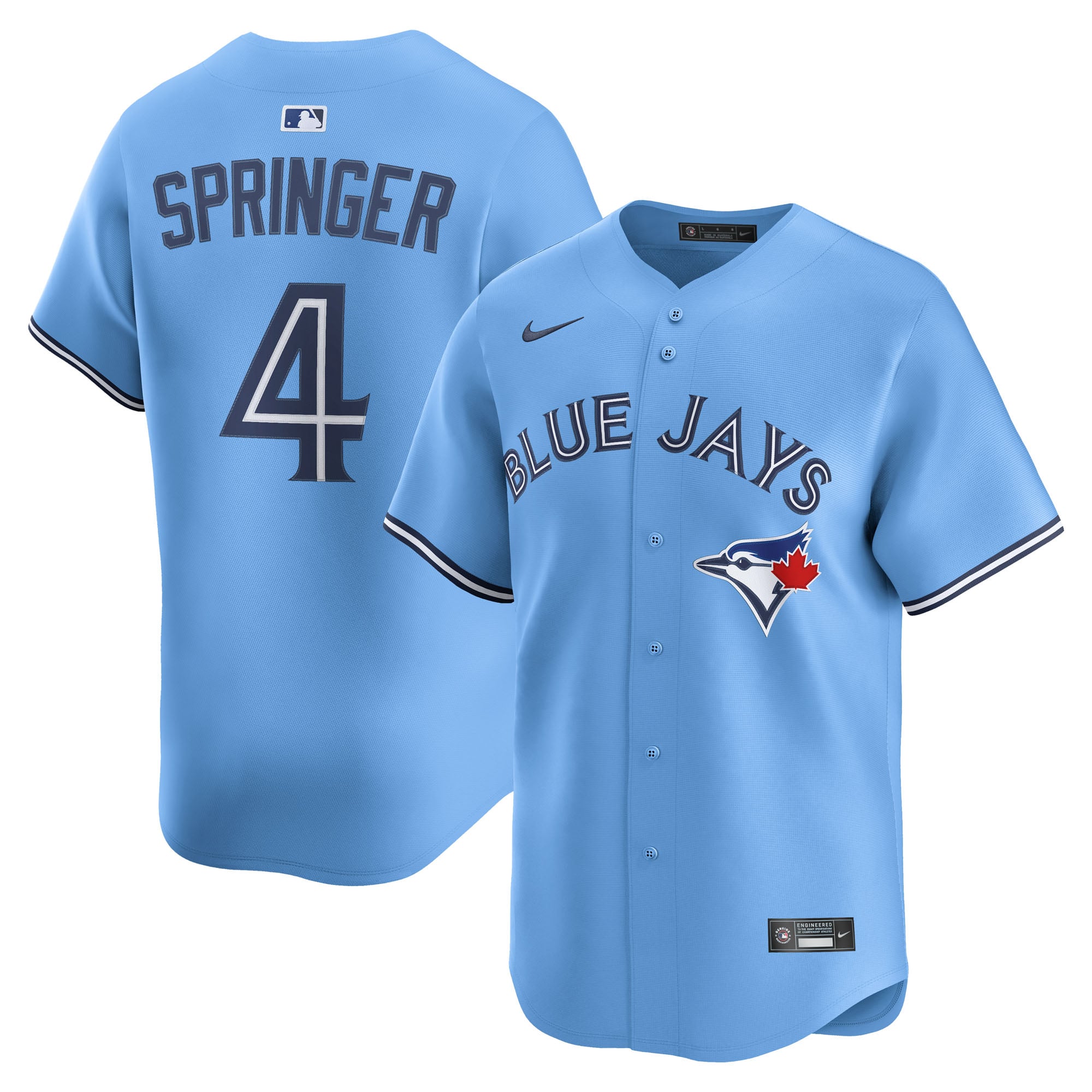 Springer Blue Men's Toronto Blue Jays George Springer Nike Powder Blue Alternate 2 ...