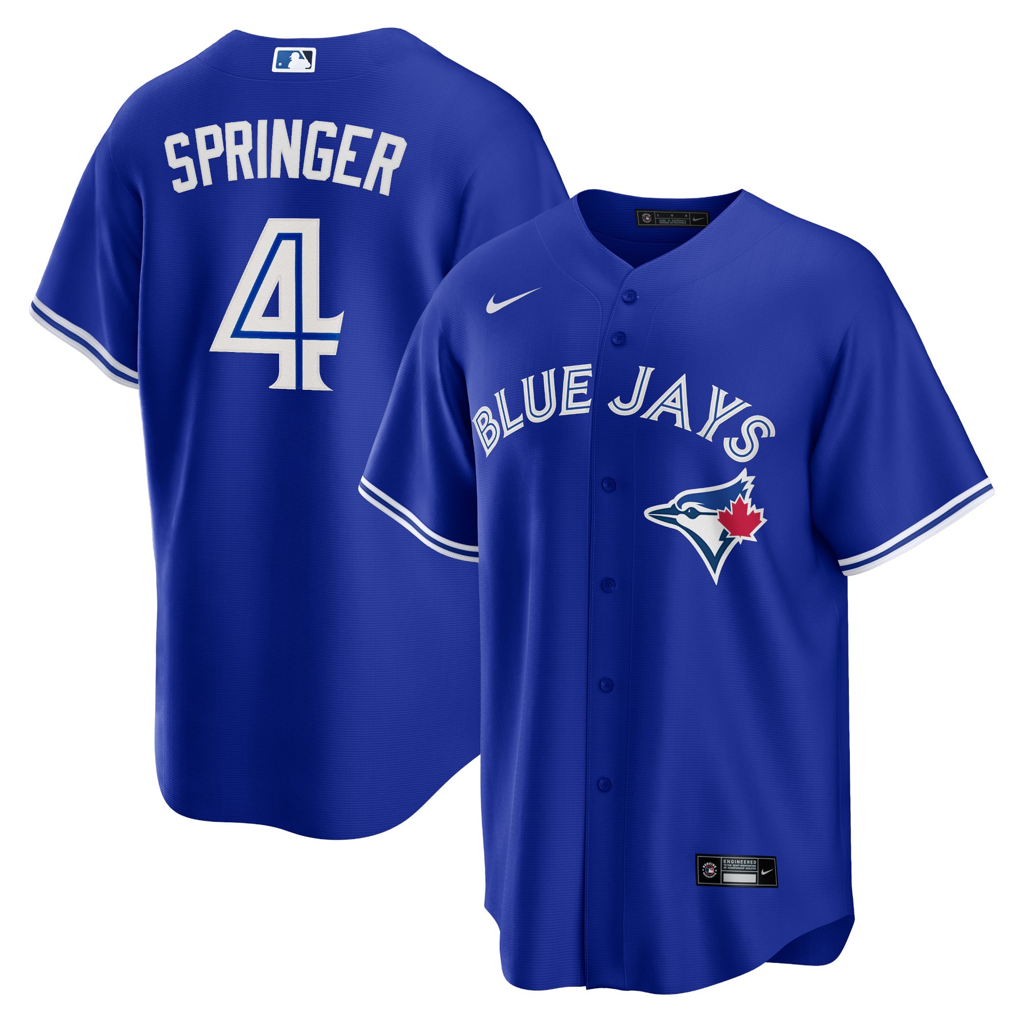 Men's Toronto Blue Jays George Springer Nike Rush Blue Alternate 2