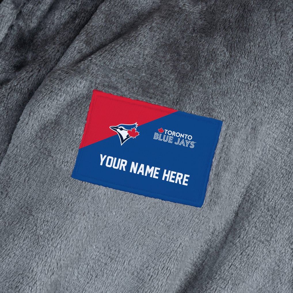 Toronto Blue Jays The Northwest Group Snipe Personalized Robe - Charcoal