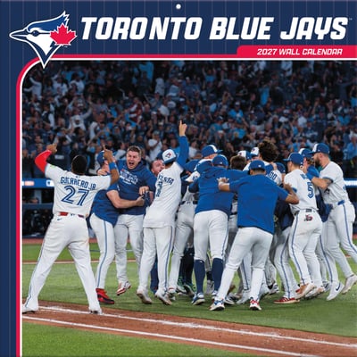 Toronto Blue Jays 2027 12” x 12” Team Wall Calendar