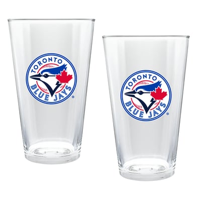 Toronto Blue Jays Two-Piece 16oz. Double Play Pint Glass Set